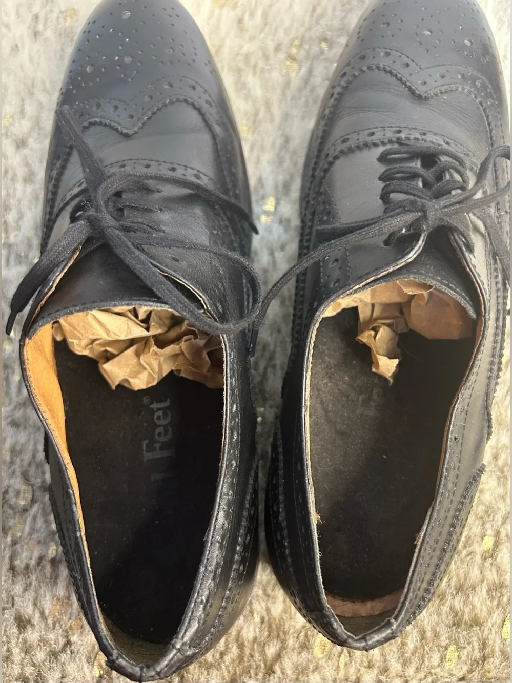 5 for $25🔥Eyelet Black Loafer Dress Shoes Mens Size 10.5